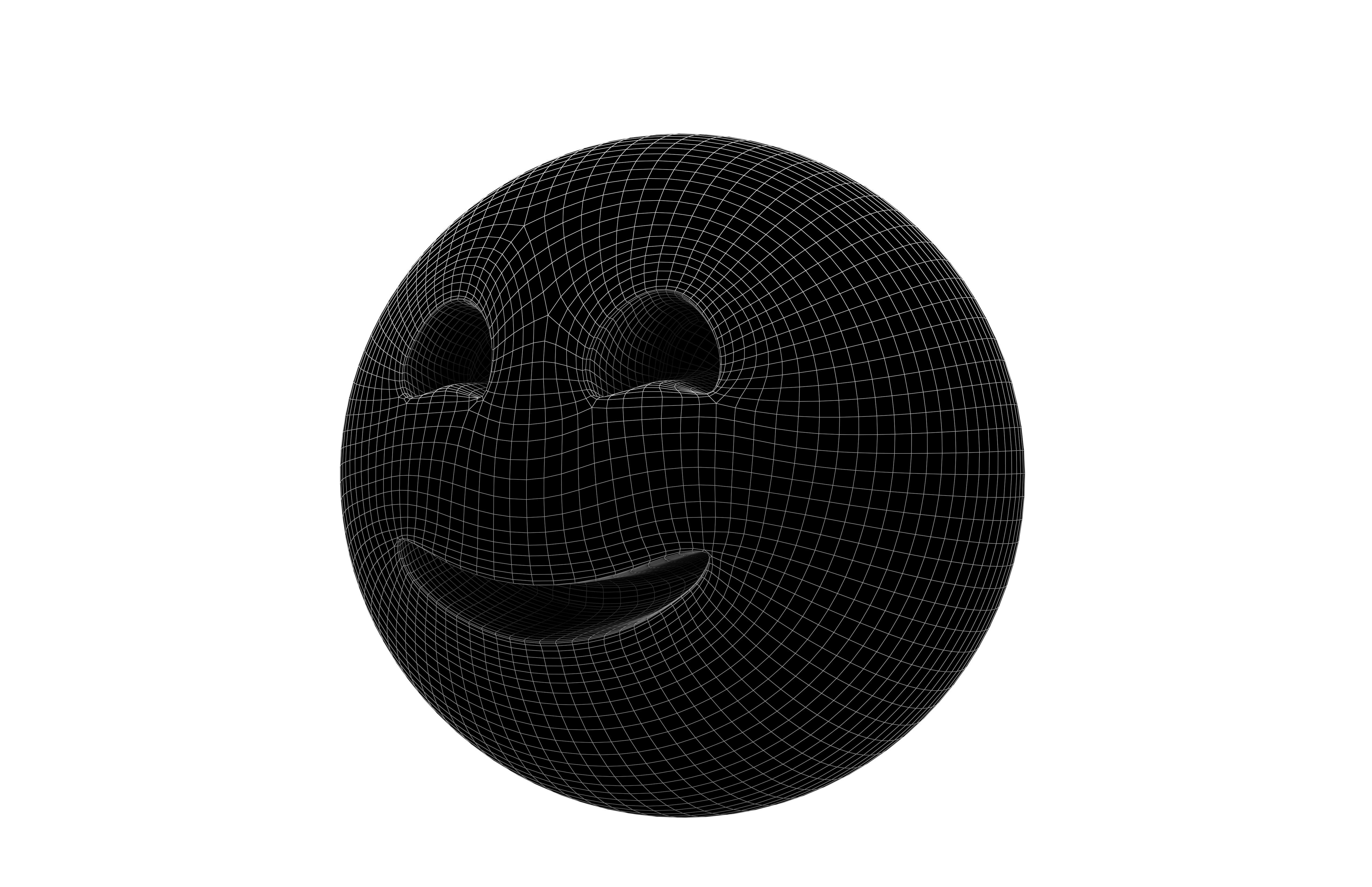 Smiling Face With Smiling Eyes 06 Low-poly 3D model_5