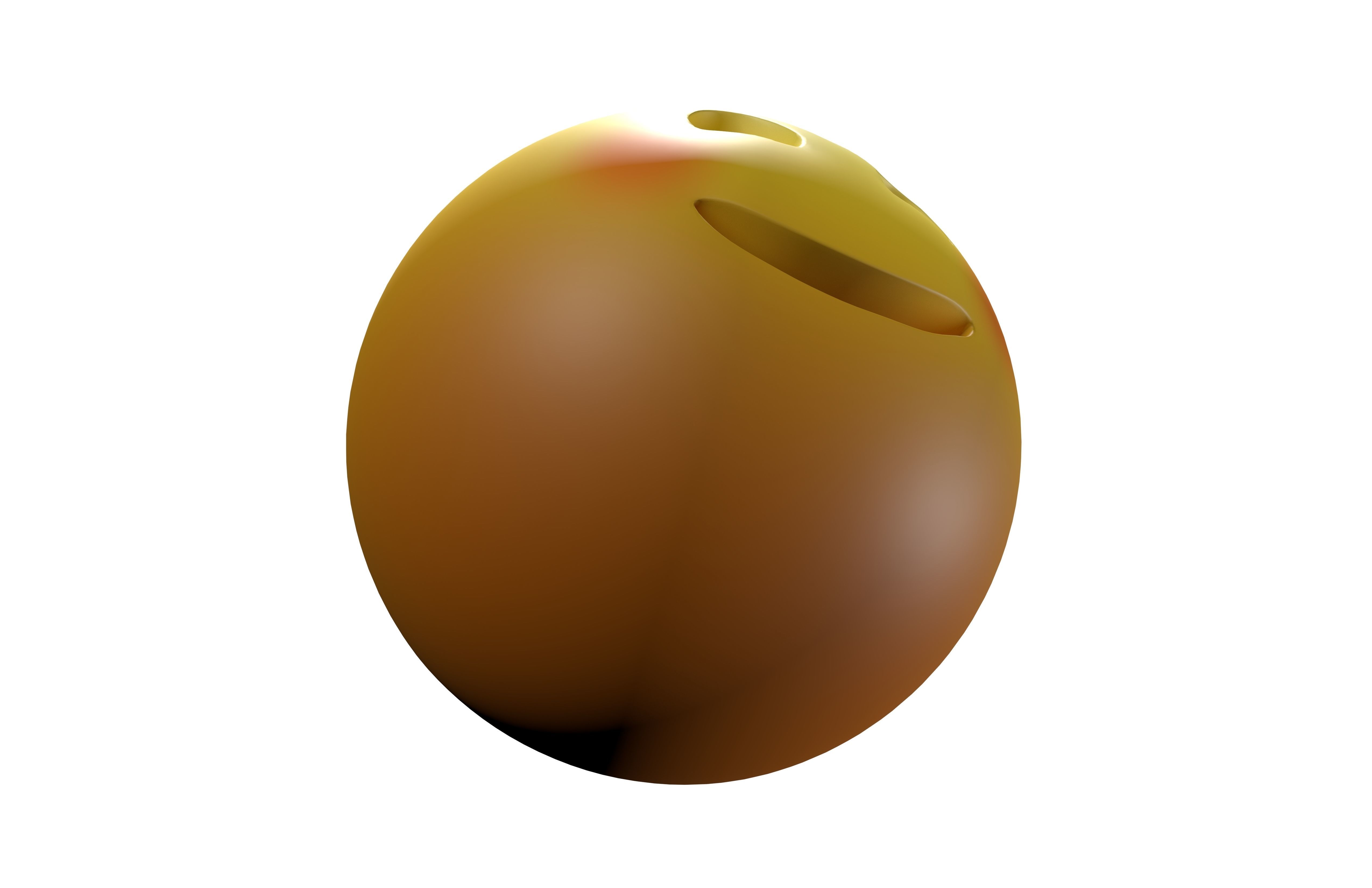 Smiling Face With Smiling Eyes 06 Low-poly 3D model_4