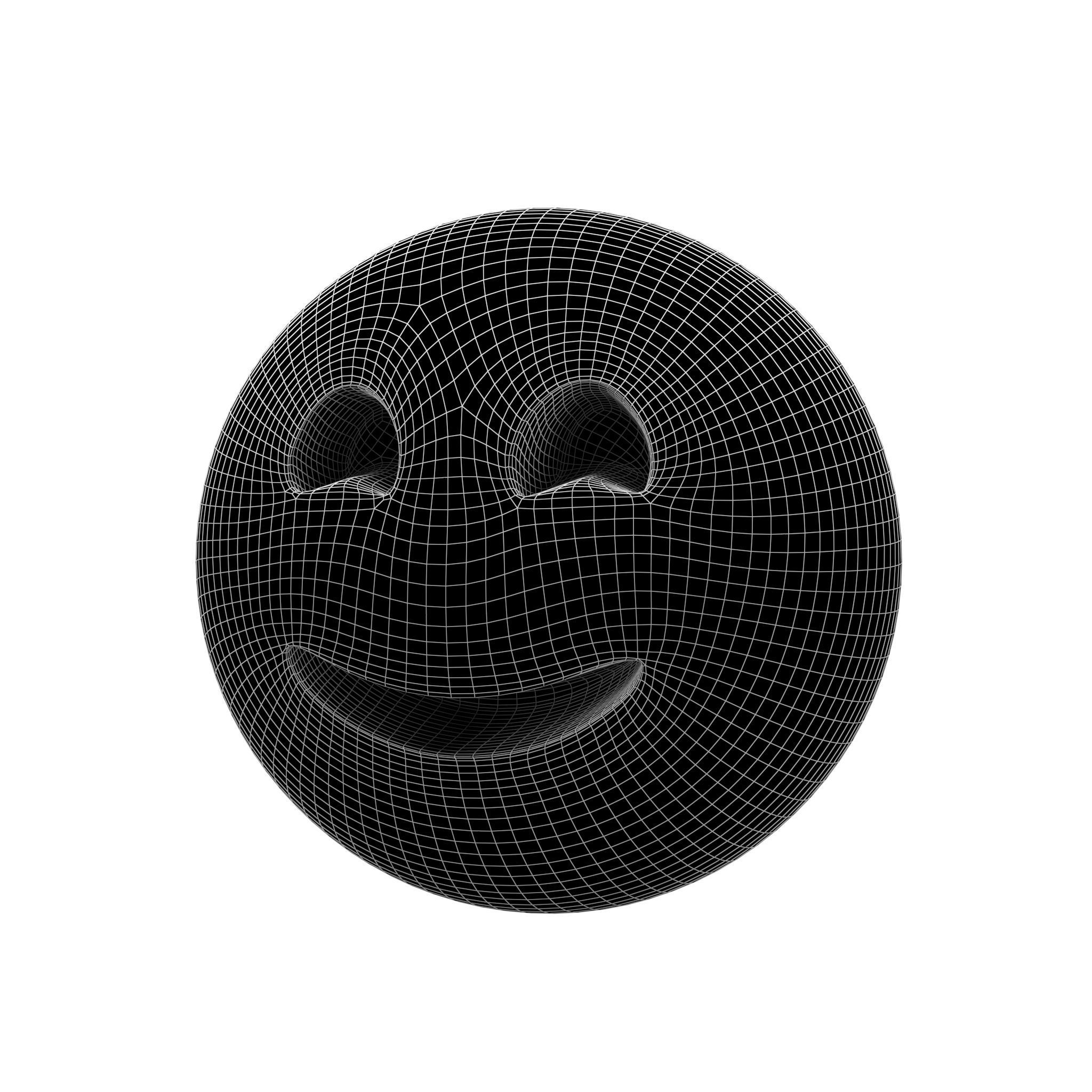 Smiling Face With Smiling Eyes 06 Low-poly 3D model_7