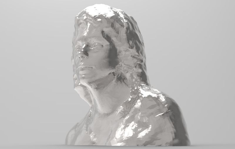 Michael Jackson Head Figure  3D print model_3