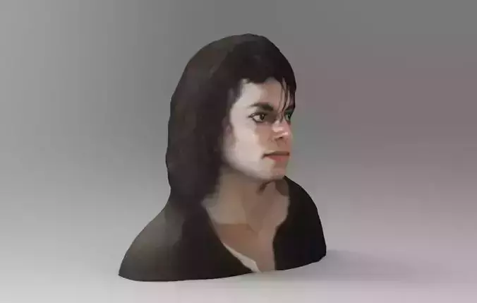 Michael Jackson Head Figure  3D print model