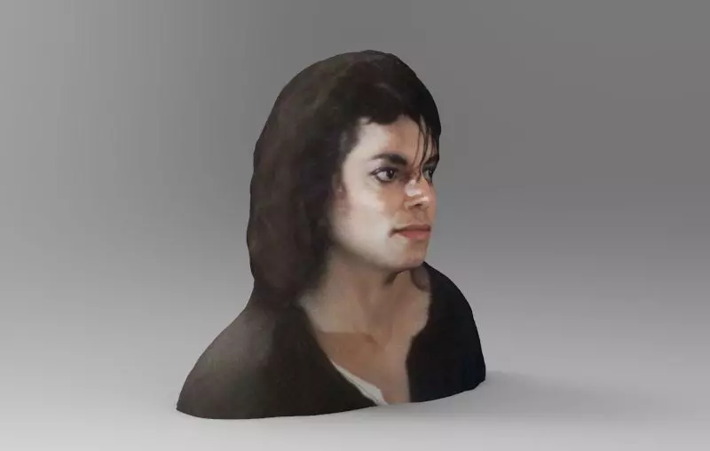 Michael Jackson Head Figure  3D print model_0