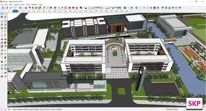 Sketchup School and University B8