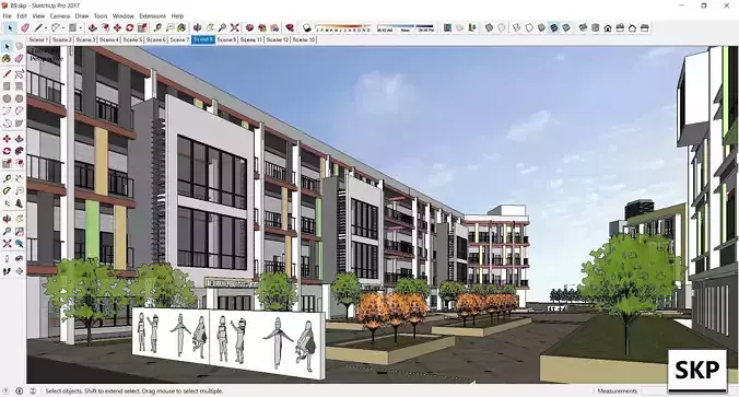 Sketchup School and University B9