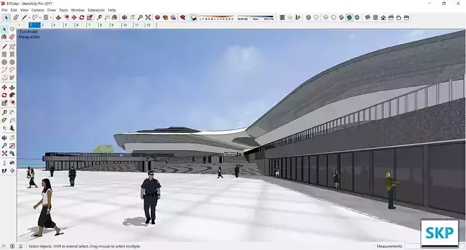 Sketchup School and University B10 3D model
