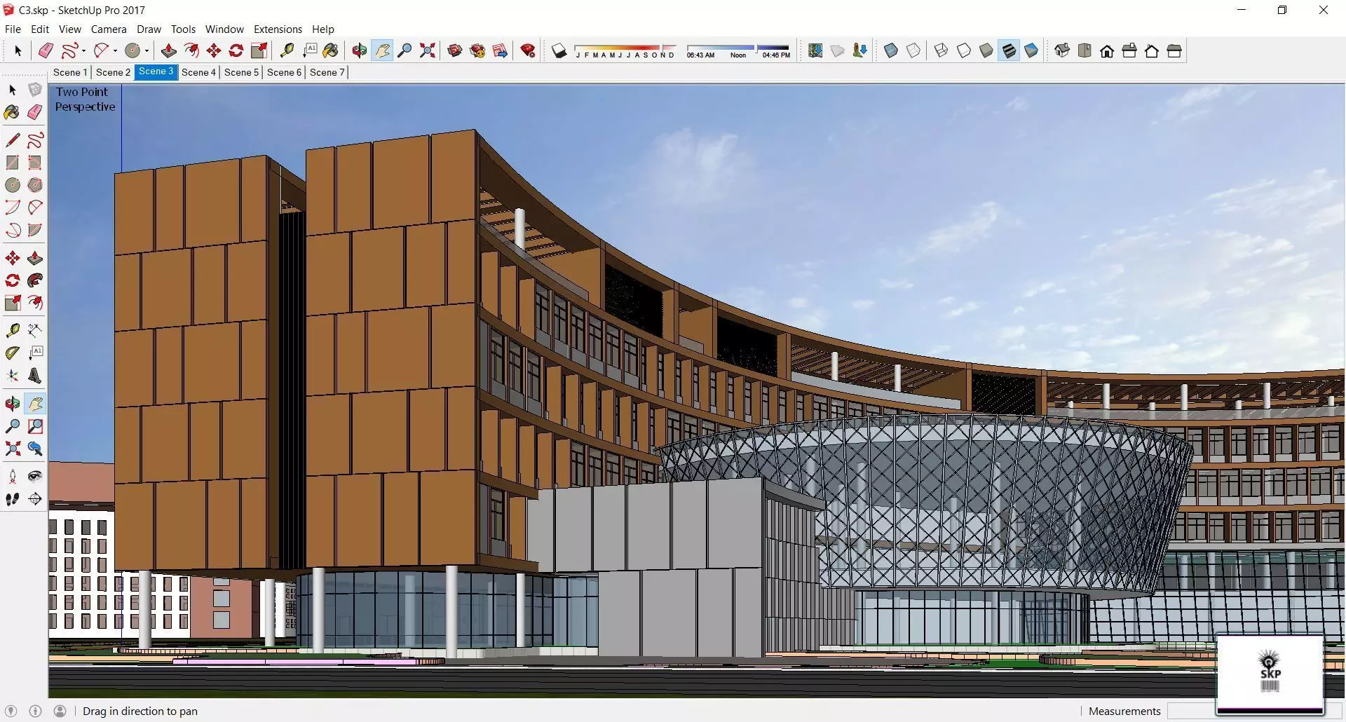 Sketchup School and University C3 3D model_0