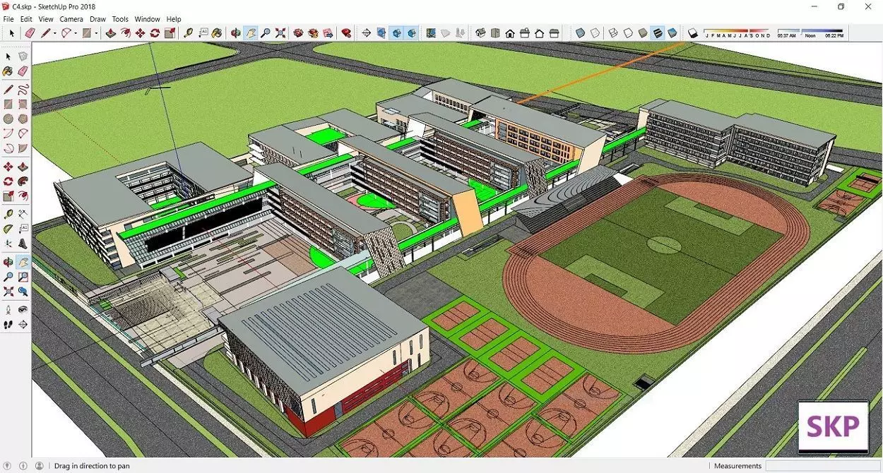 Sketchup School and University C4 3D model | CGTrader