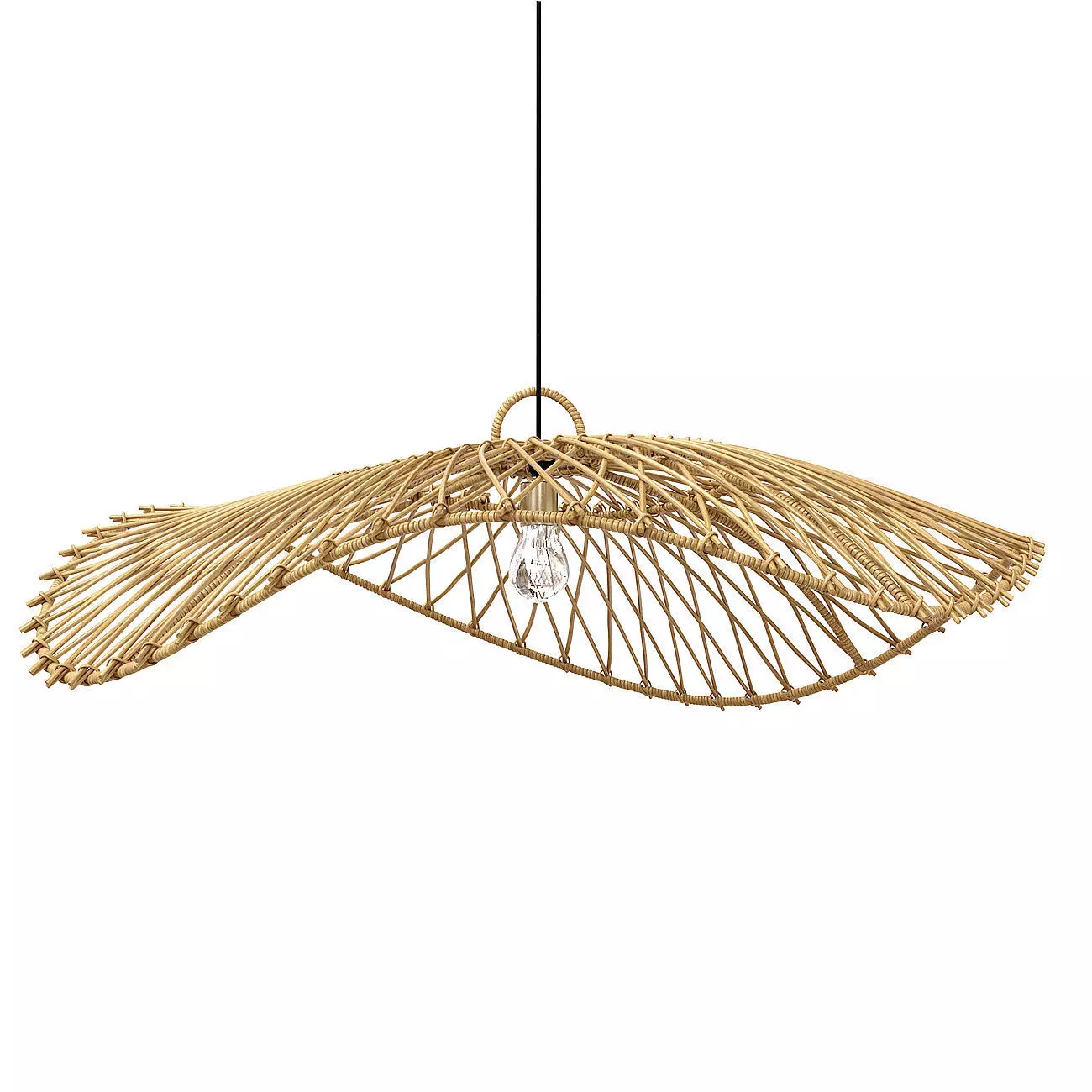 The Chapeau Pendant Natural Lamp Bazar Bizar 3D model_0