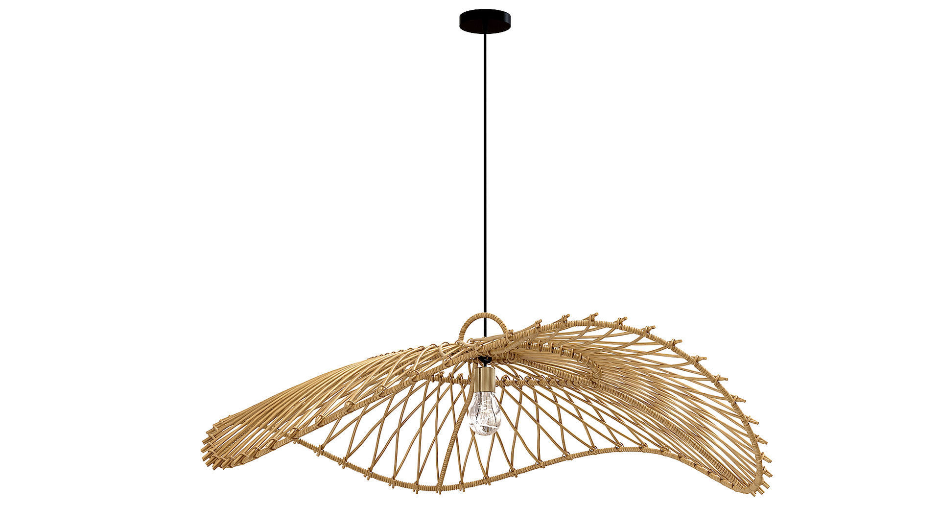 The Chapeau Pendant Natural Lamp Bazar Bizar 3D model_2