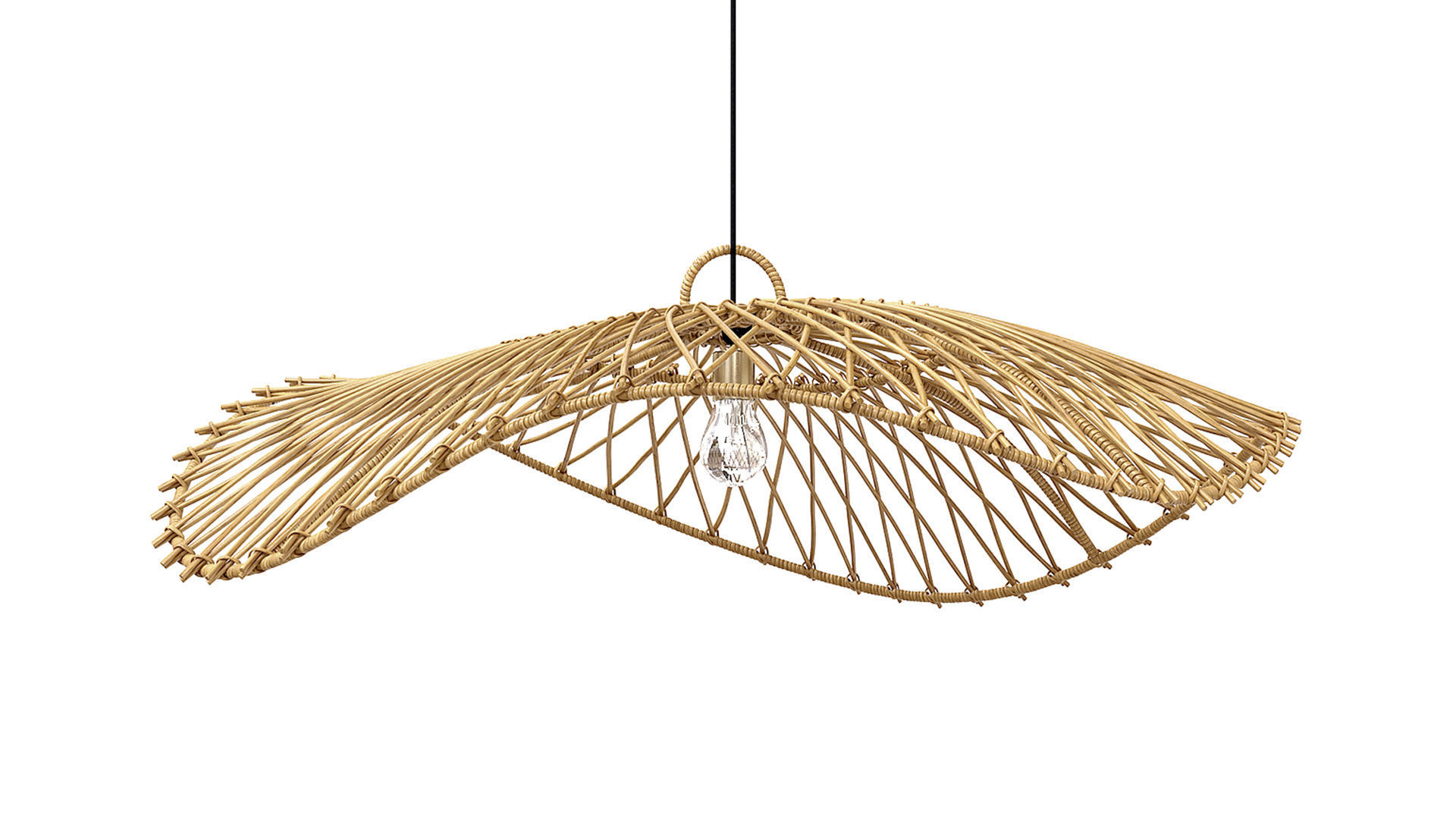 The Chapeau Pendant Natural Lamp Bazar Bizar 3D model_1