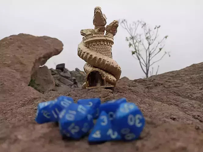 Dragon Dice Tower - DND Dragon Dice Tower 3D print model