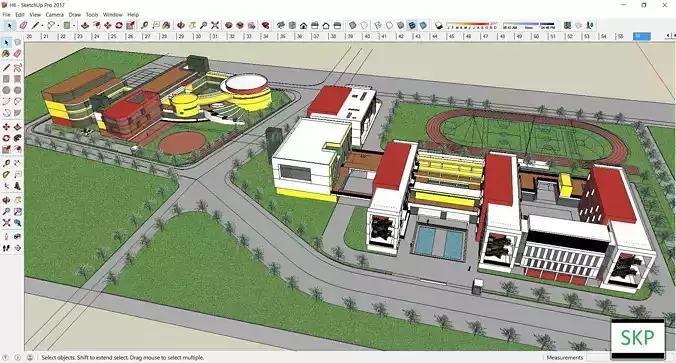 Sketchup School and University H6