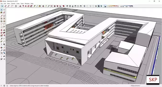 Sketchup School and University H8