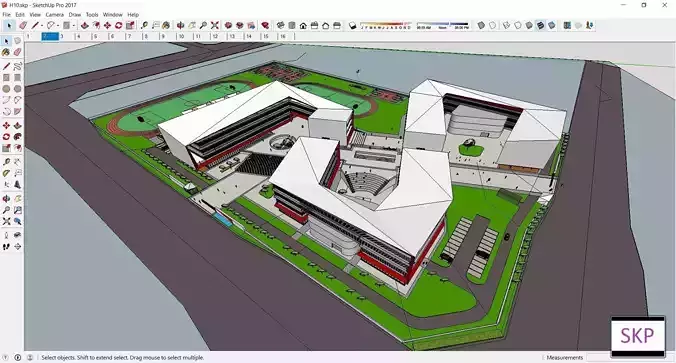 Sketchup School and University H10