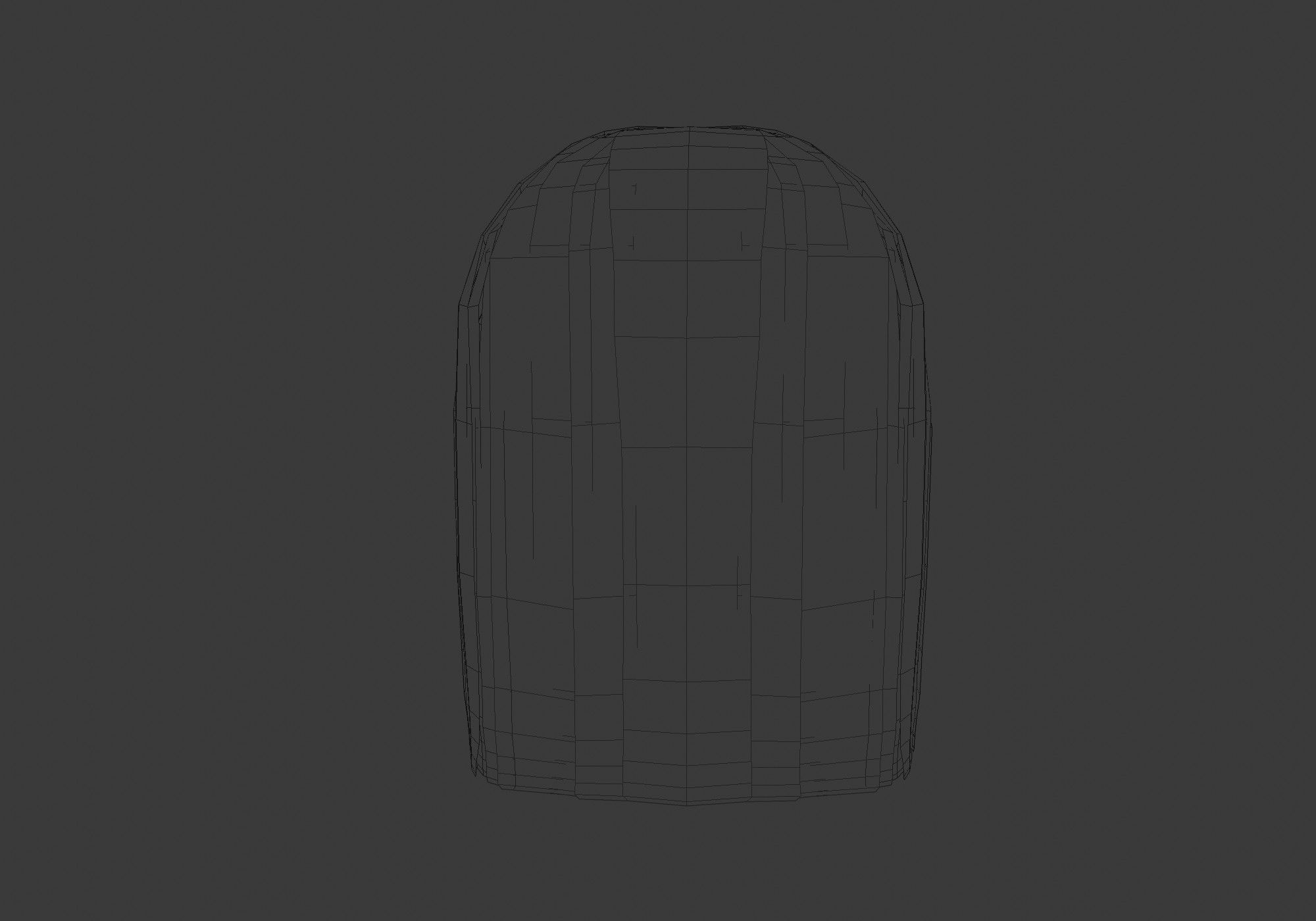 hairstyle in 4 colors Low-poly 3D model_9