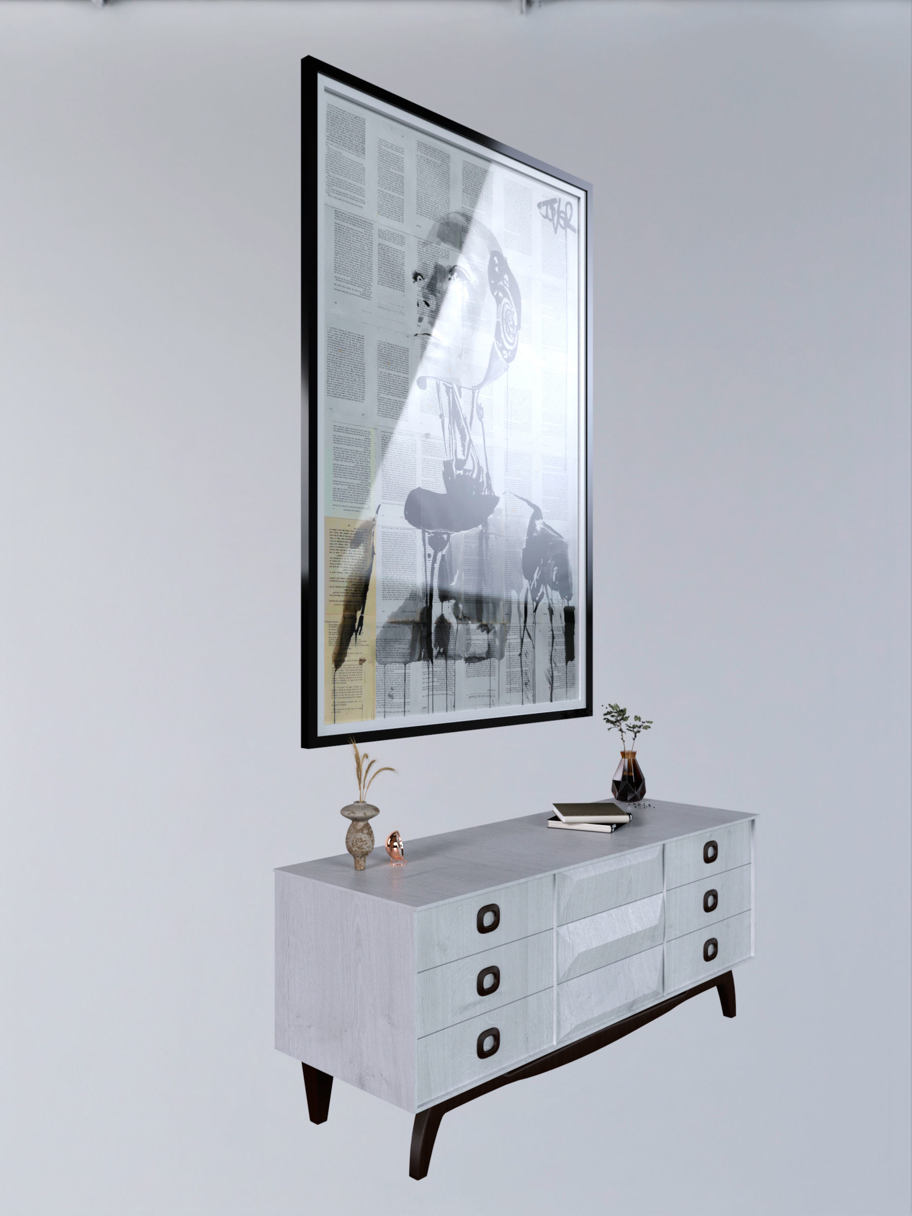 Chest with decor 3D model_3