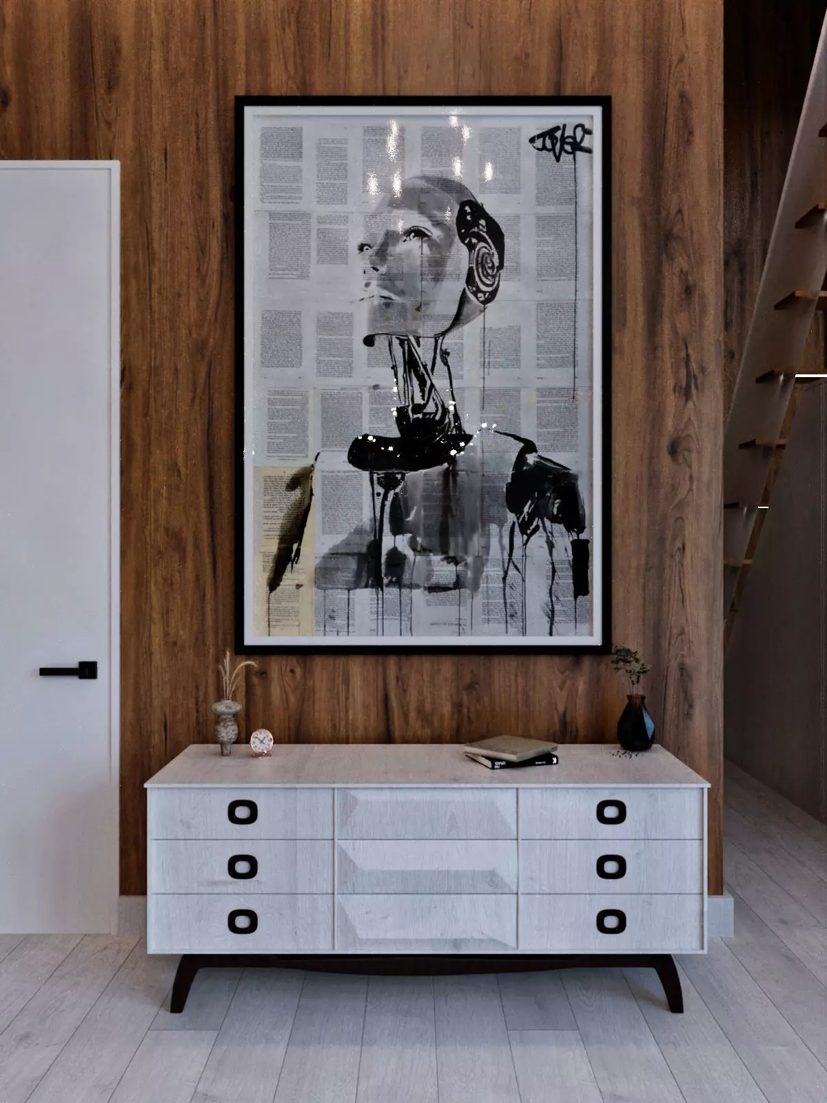 Chest with decor 3D model_0