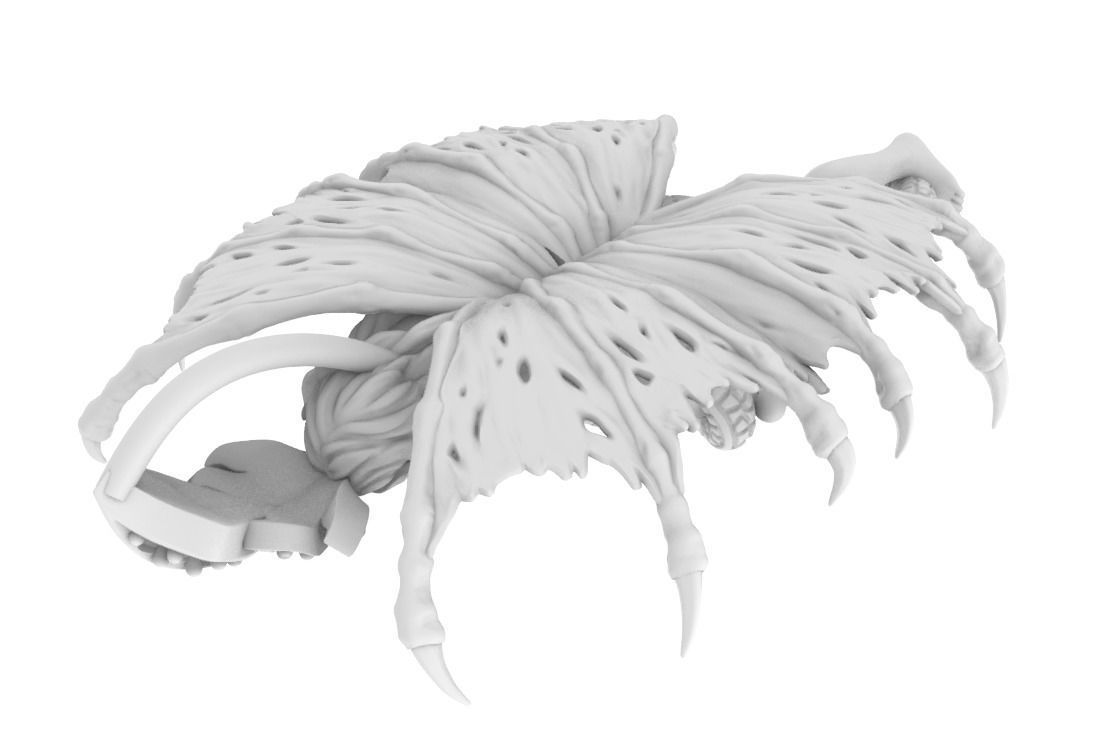 snake girl  3D print model_9