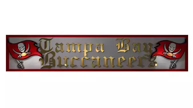 Tampa Bay Buccs banner 2 3D model