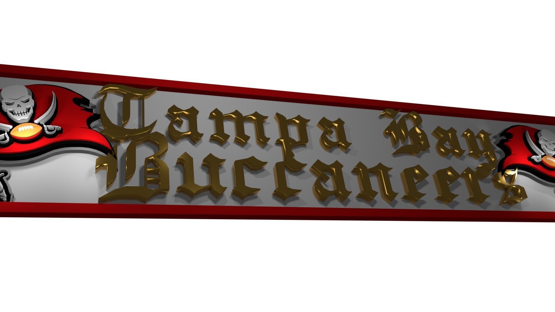 Tampa Bay Buccs banner 2 3D model_3