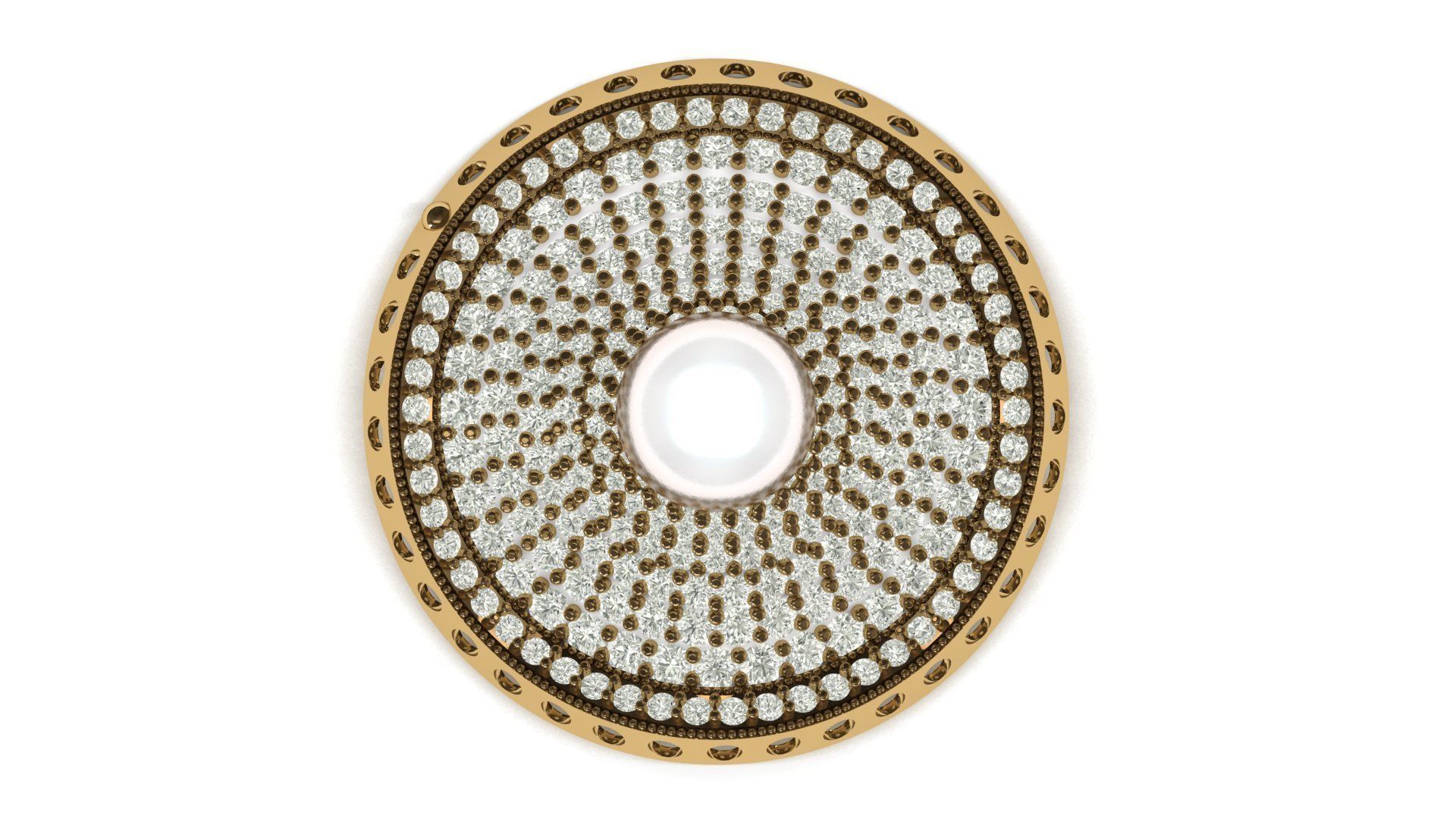 Cloud Necklece 3D print model_2