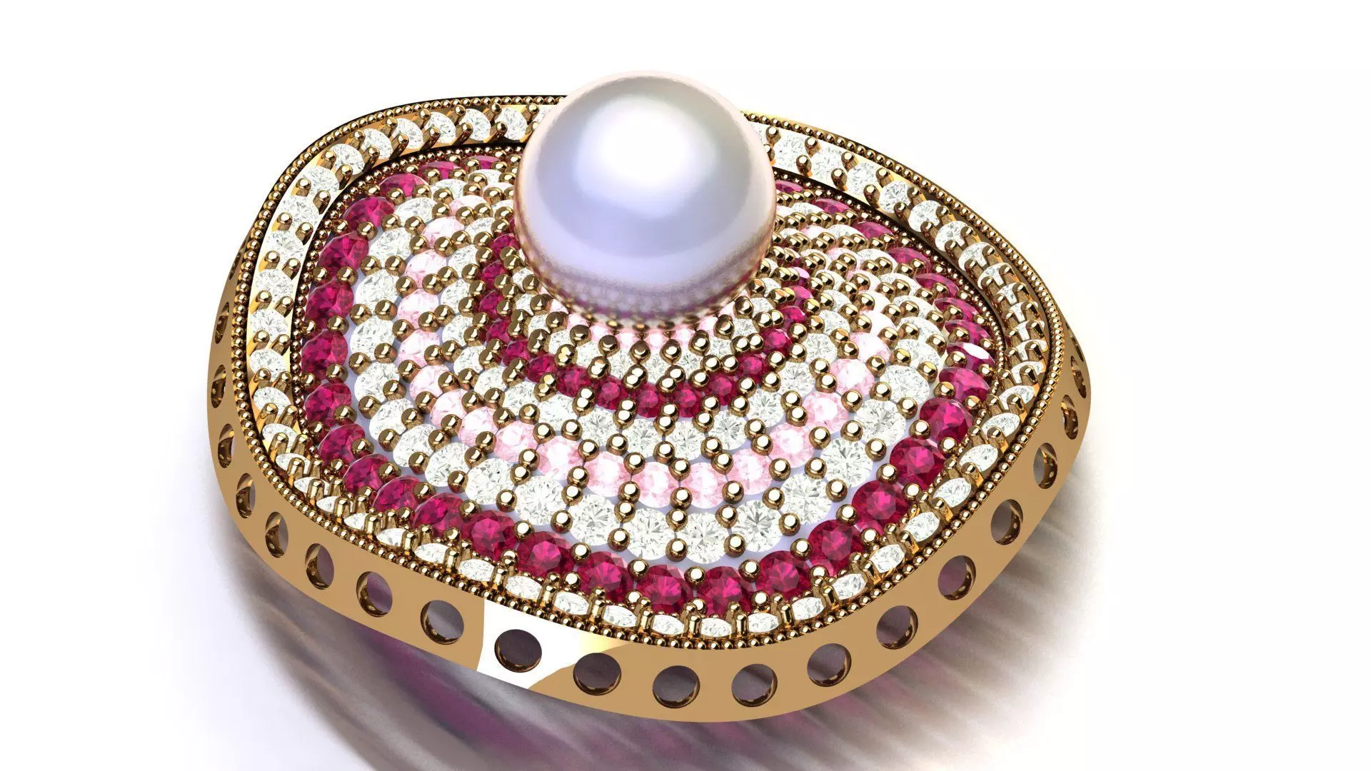 Cloud Necklece 3D print model_0