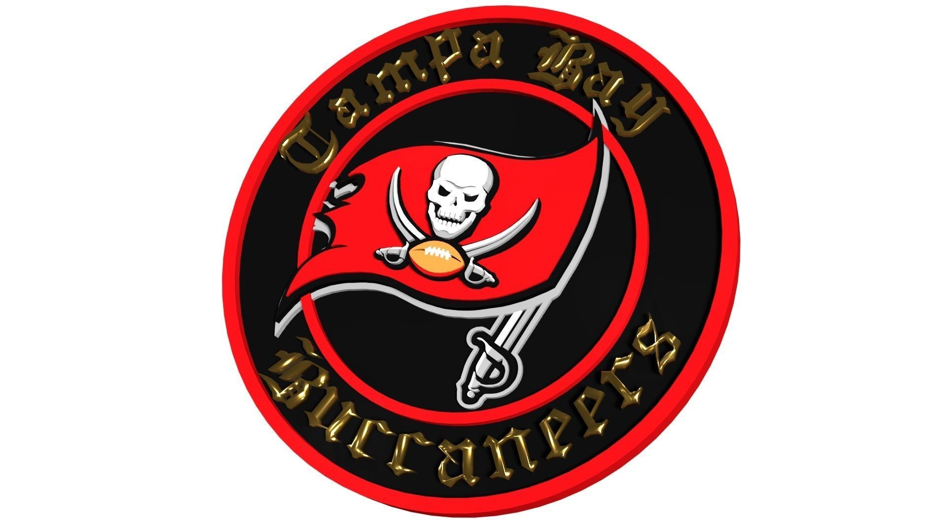 Tampa Bay Buccaneers disc 2 3D model_2