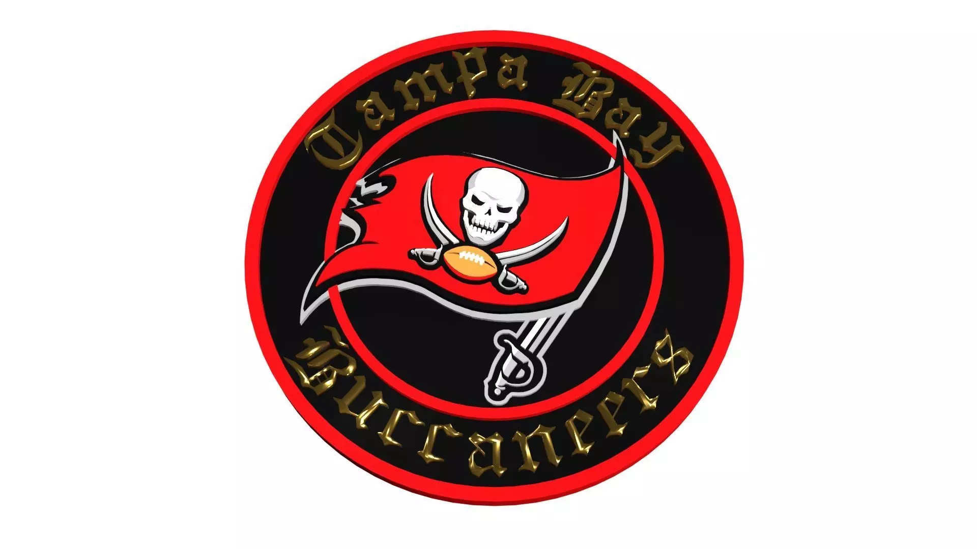 Tampa Bay Buccaneers disc 2 3D model_0