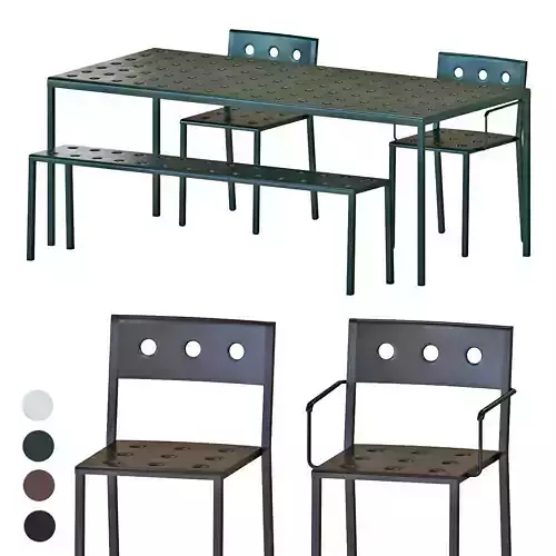 HAY BALCONY TABLE AND CHAIR Set 2