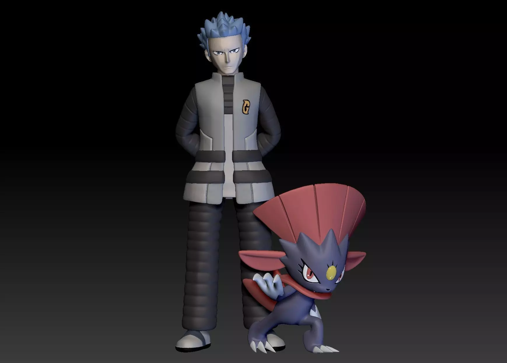 Pokemon Team Galactic Boss Cyrus 3D print model_0