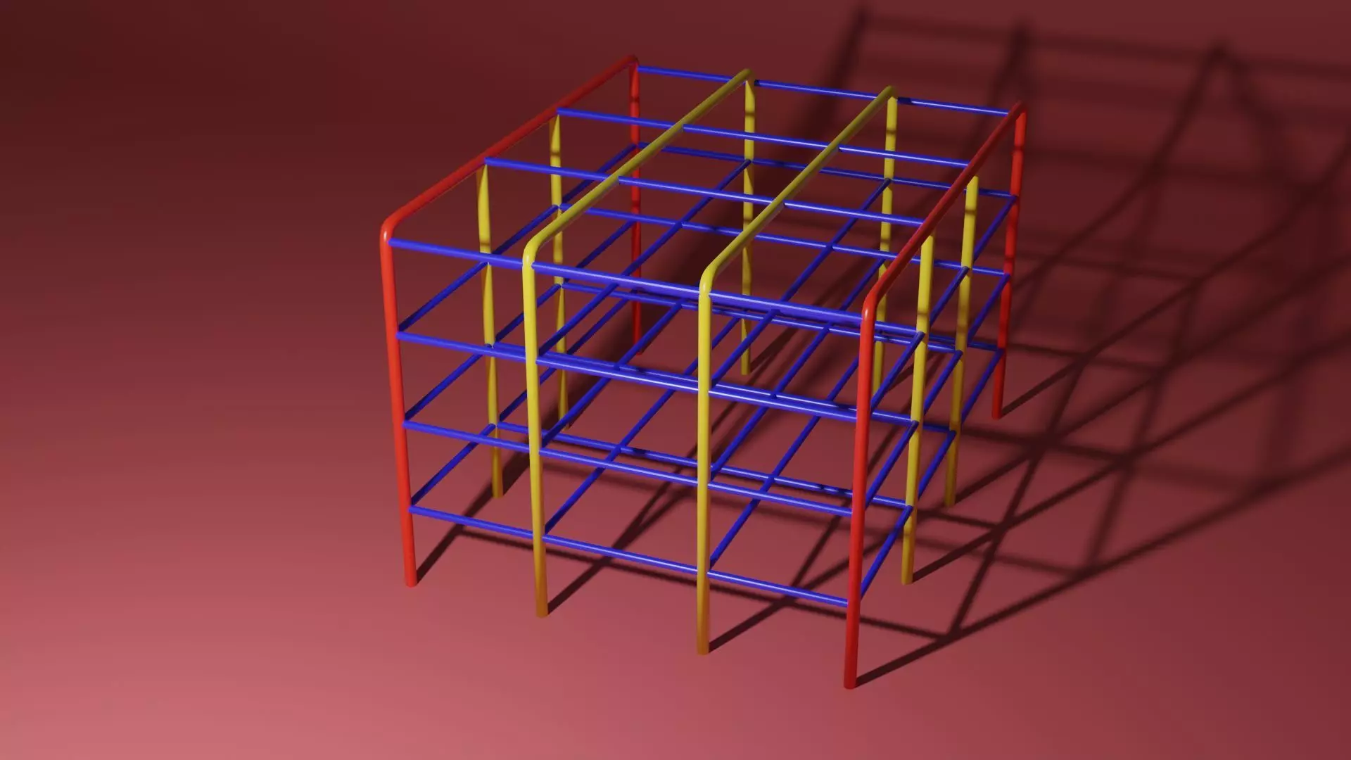 Monkey Bars Low-poly 3D model