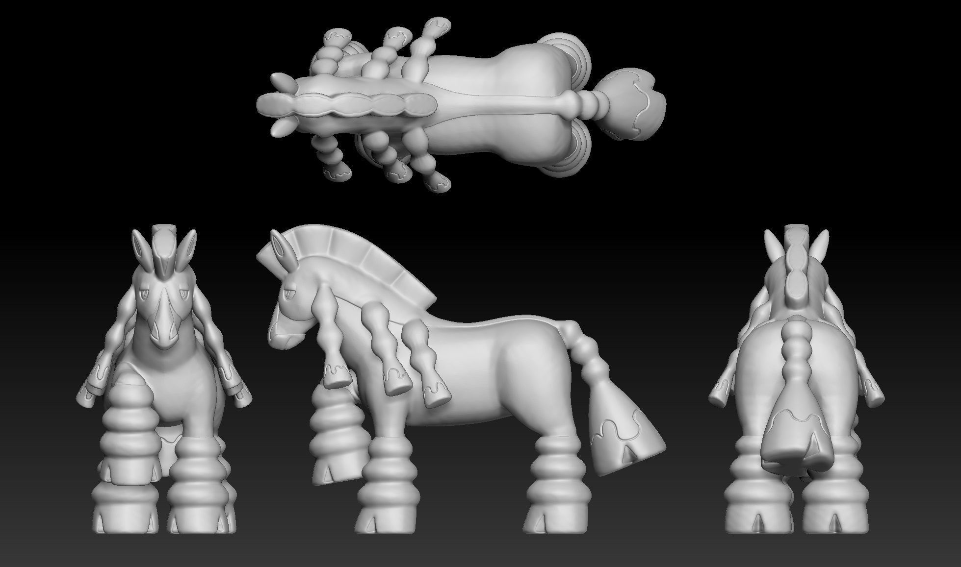 Pokemon Mudbray Mudsdale 3D print model_2