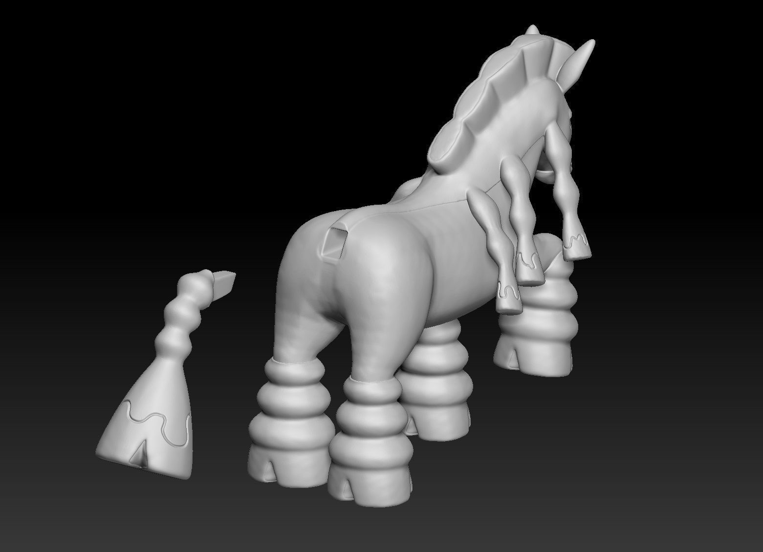 Pokemon Mudbray Mudsdale 3D print model_4