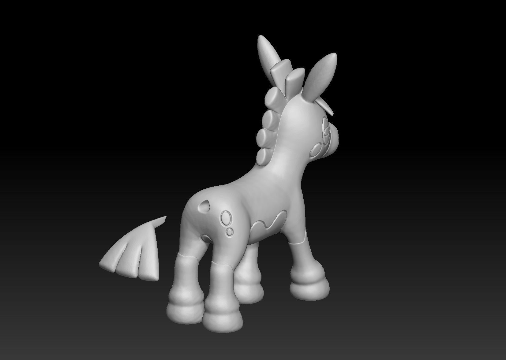 Pokemon Mudbray Mudsdale 3D print model_3
