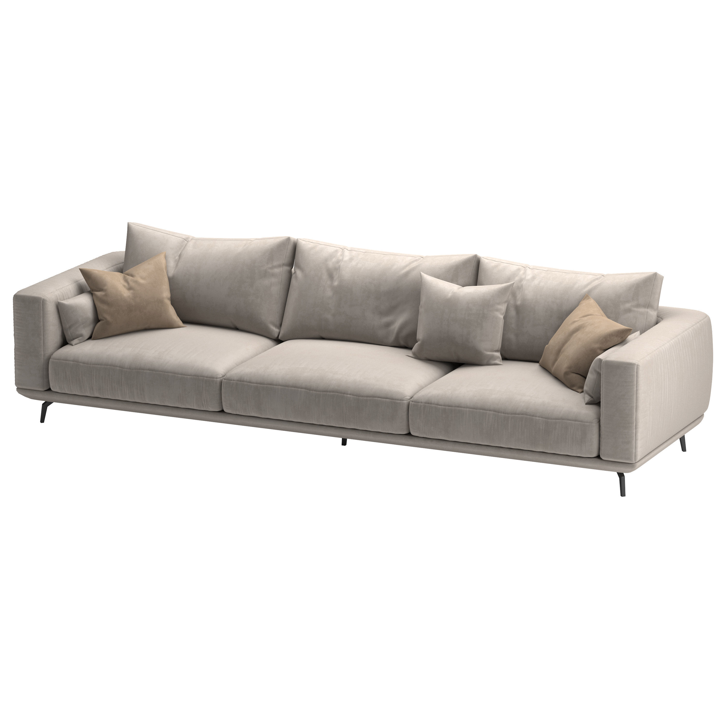 NR23 Three Seater Sofa 3D model_2