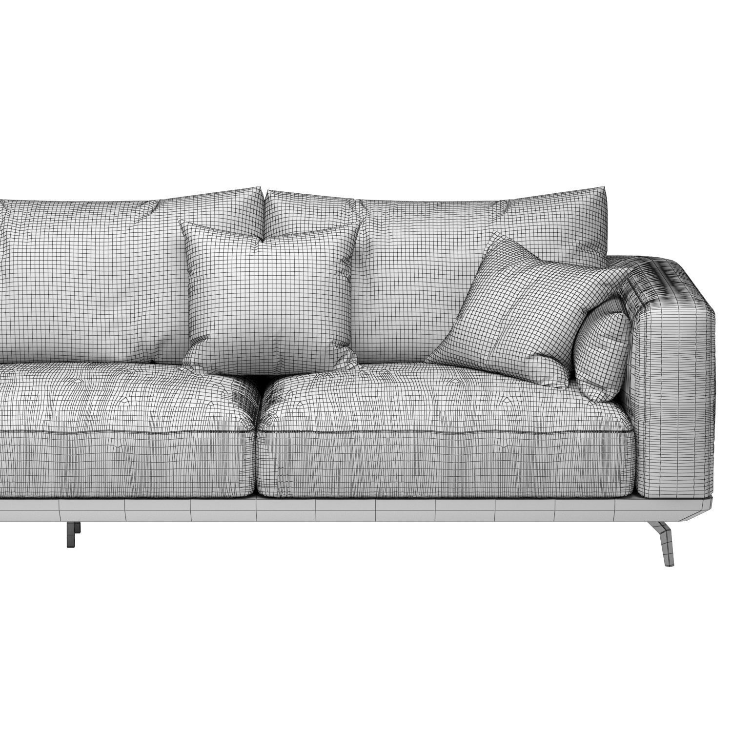 NR23 Three Seater Sofa 3D model_5