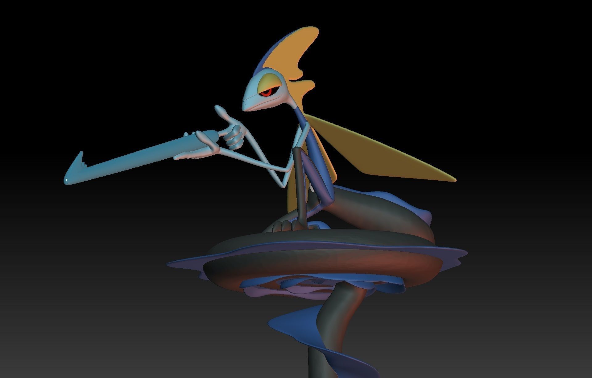 Pokemon Gigantamax Inteleon 3D print model_1