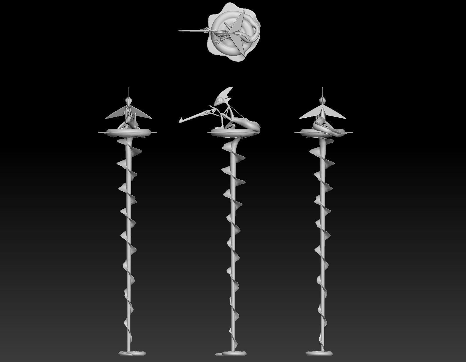 Pokemon Gigantamax Inteleon 3D print model_2