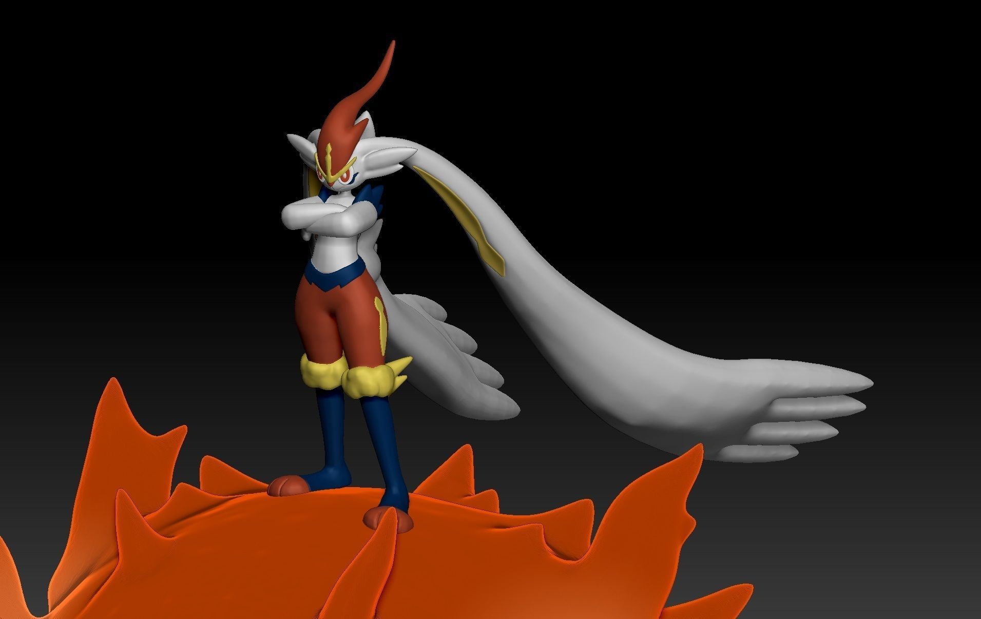 Pokemon Gigantamax Cinderace 3D print model_1