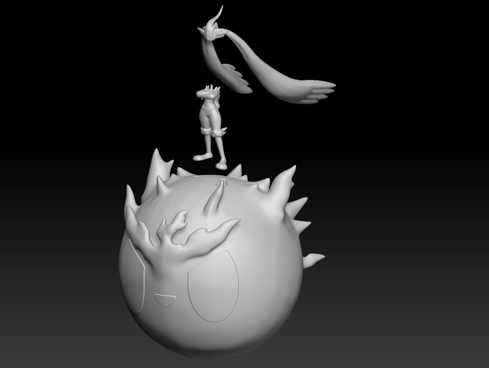 Pokemon Gigantamax Cinderace 3D print model_3