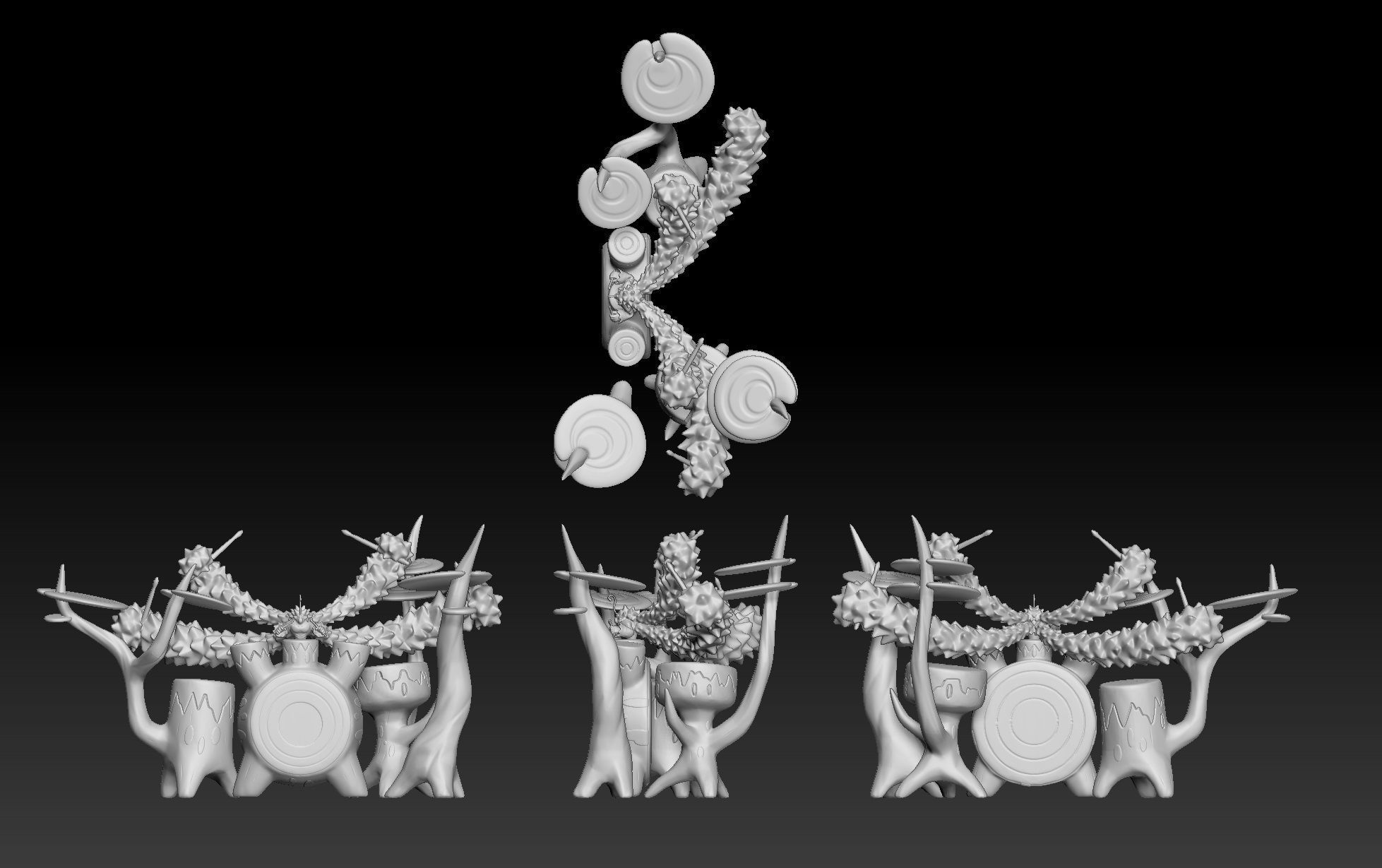 Pokemon Gigantamax Rillaboom 3D print model_2