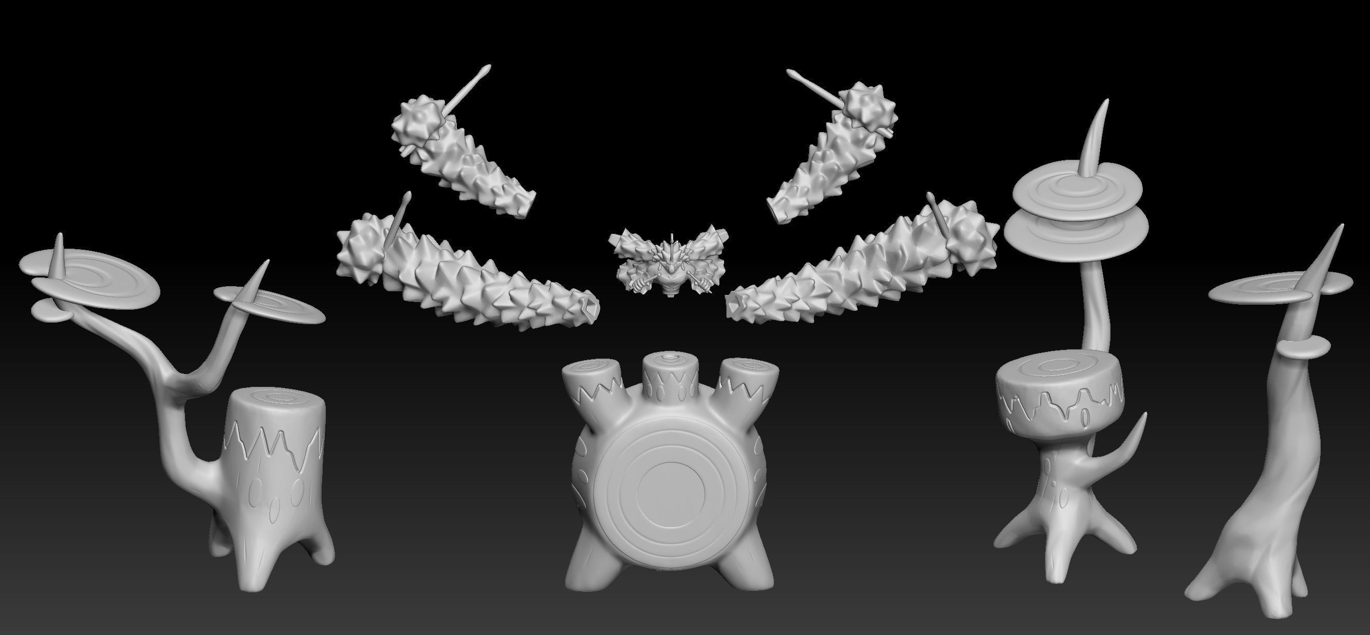 Pokemon Gigantamax Rillaboom 3D print model_3