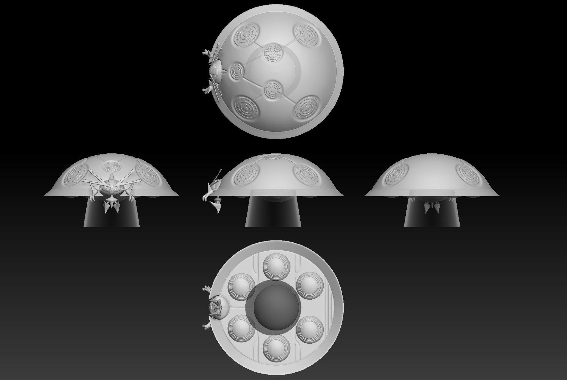 Pokemon Gigantamax Orbeetle 3D print model_2