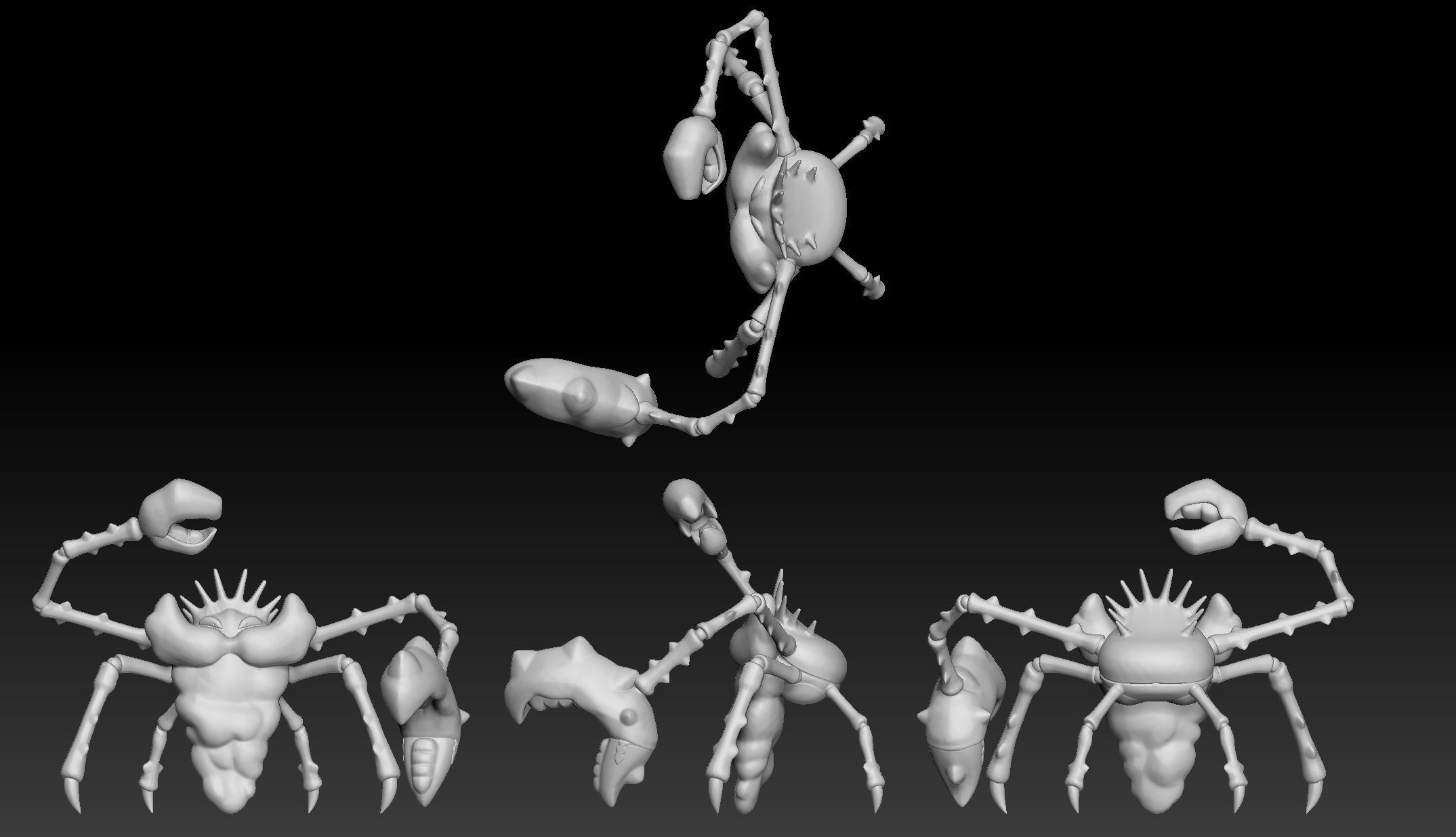 Pokemon Gigantamax Kingler 3D print model_1