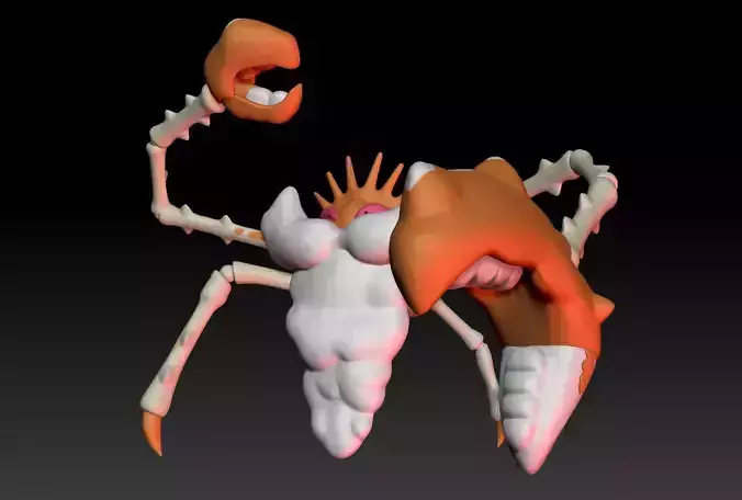 Pokemon Gigantamax Kingler 3D print model