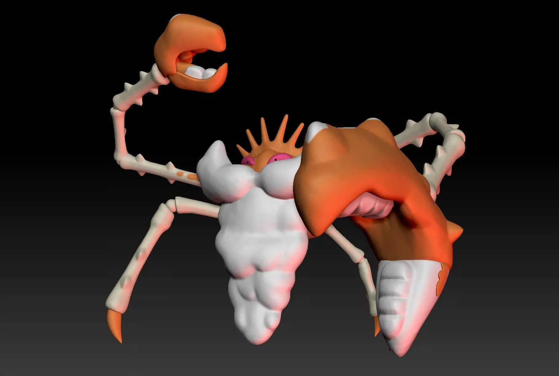 Pokemon Gigantamax Kingler 3D print model_0