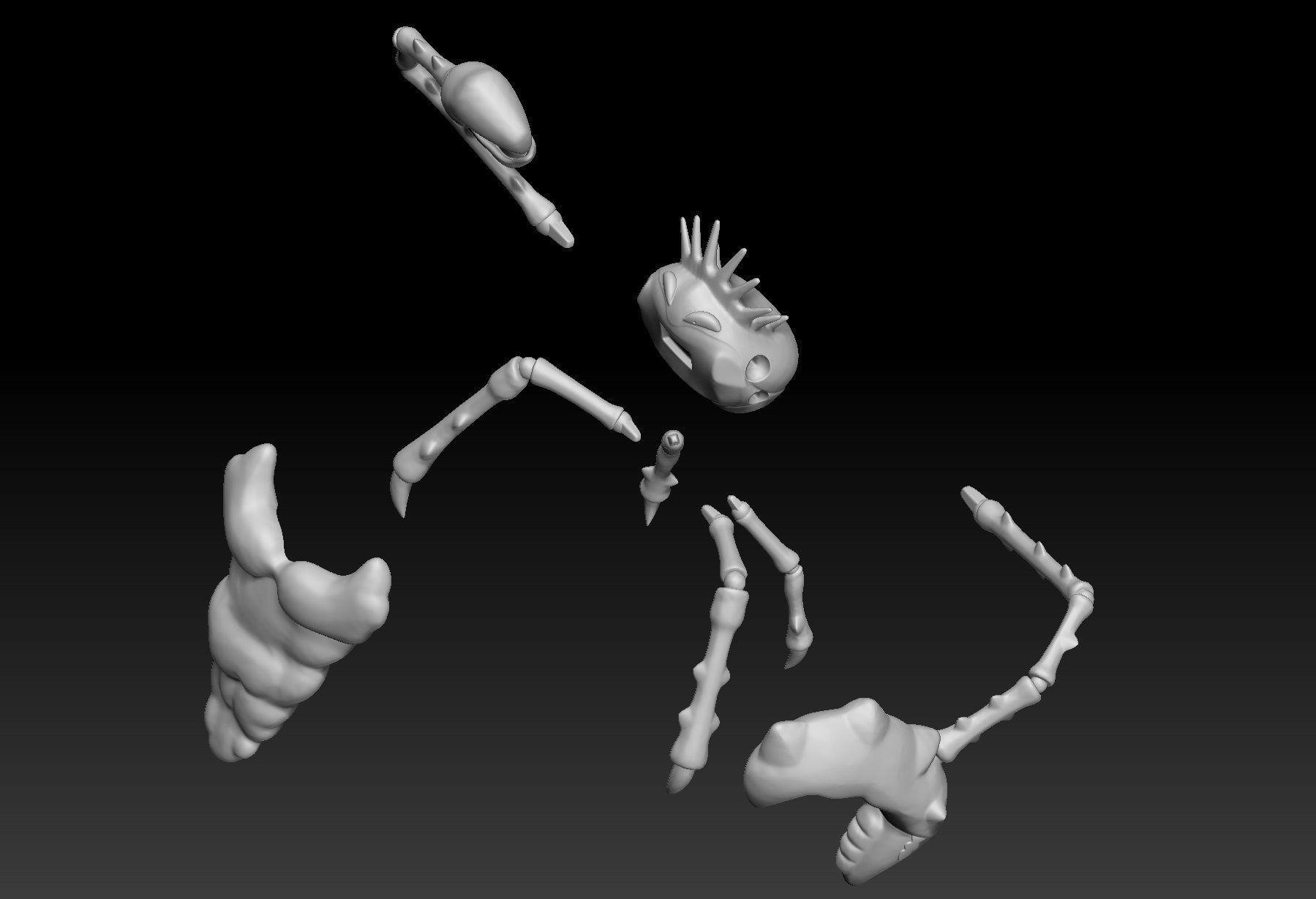 Pokemon Gigantamax Kingler 3D print model_2