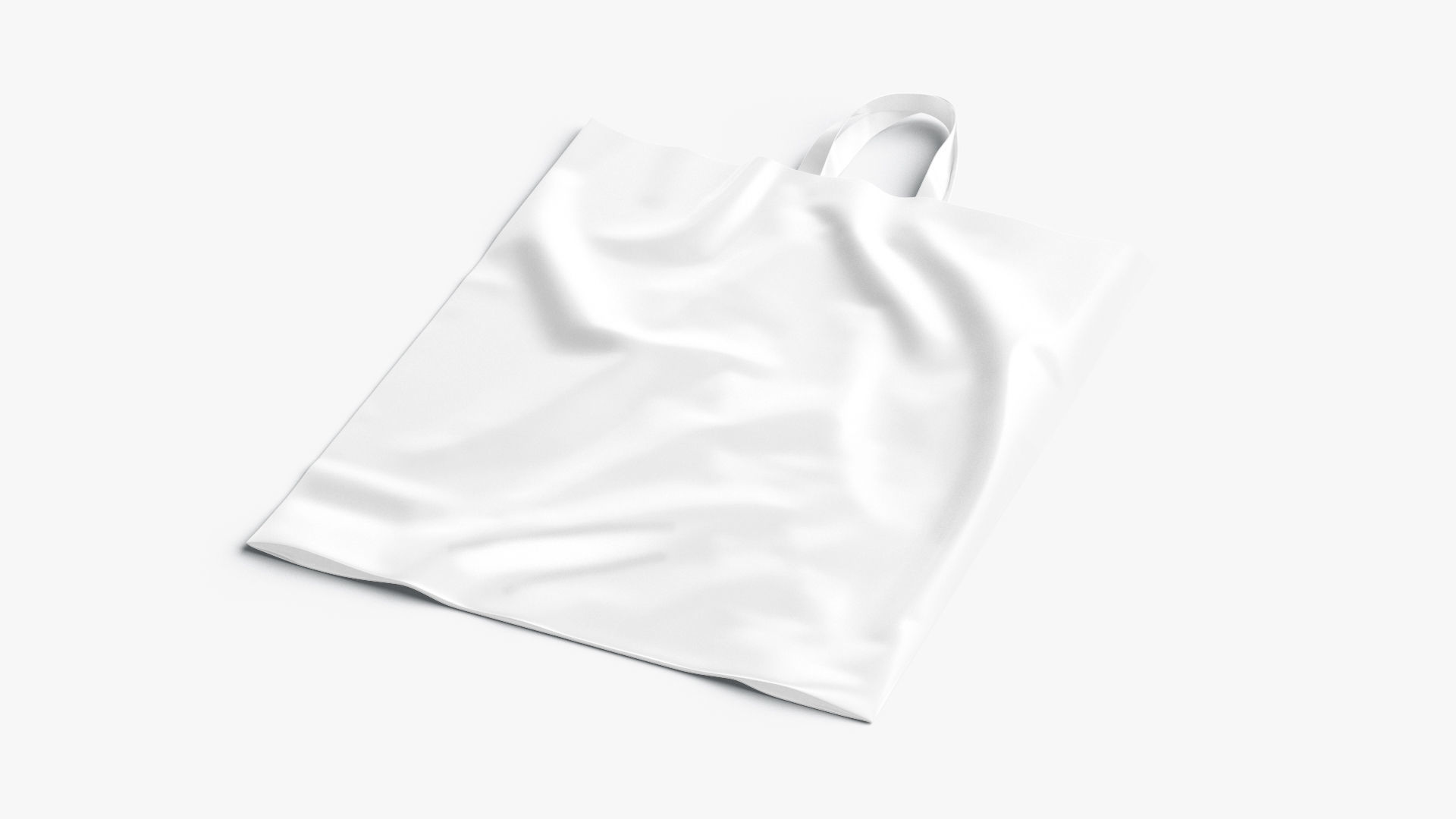 Loop handle plastic bag Low-poly 3D model_3