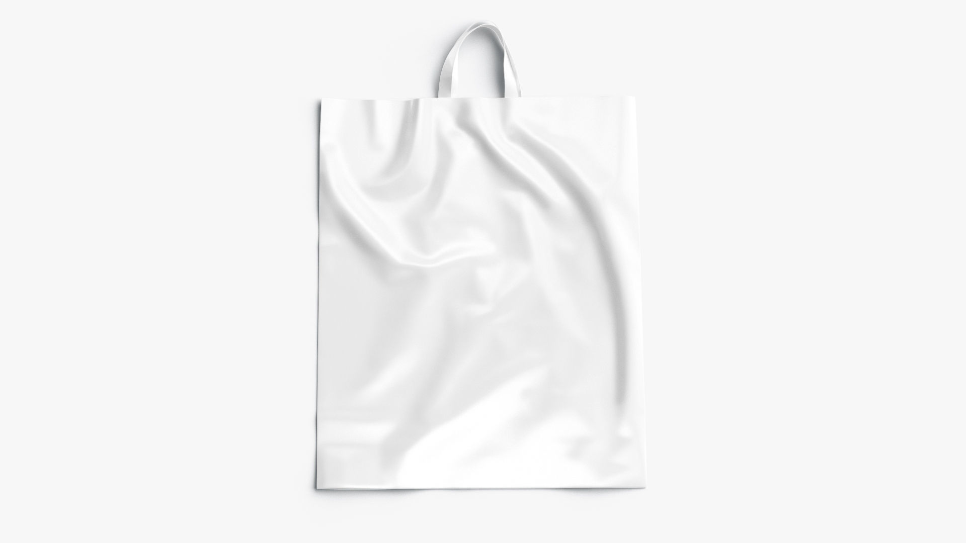 Loop handle plastic bag Low-poly 3D model_1