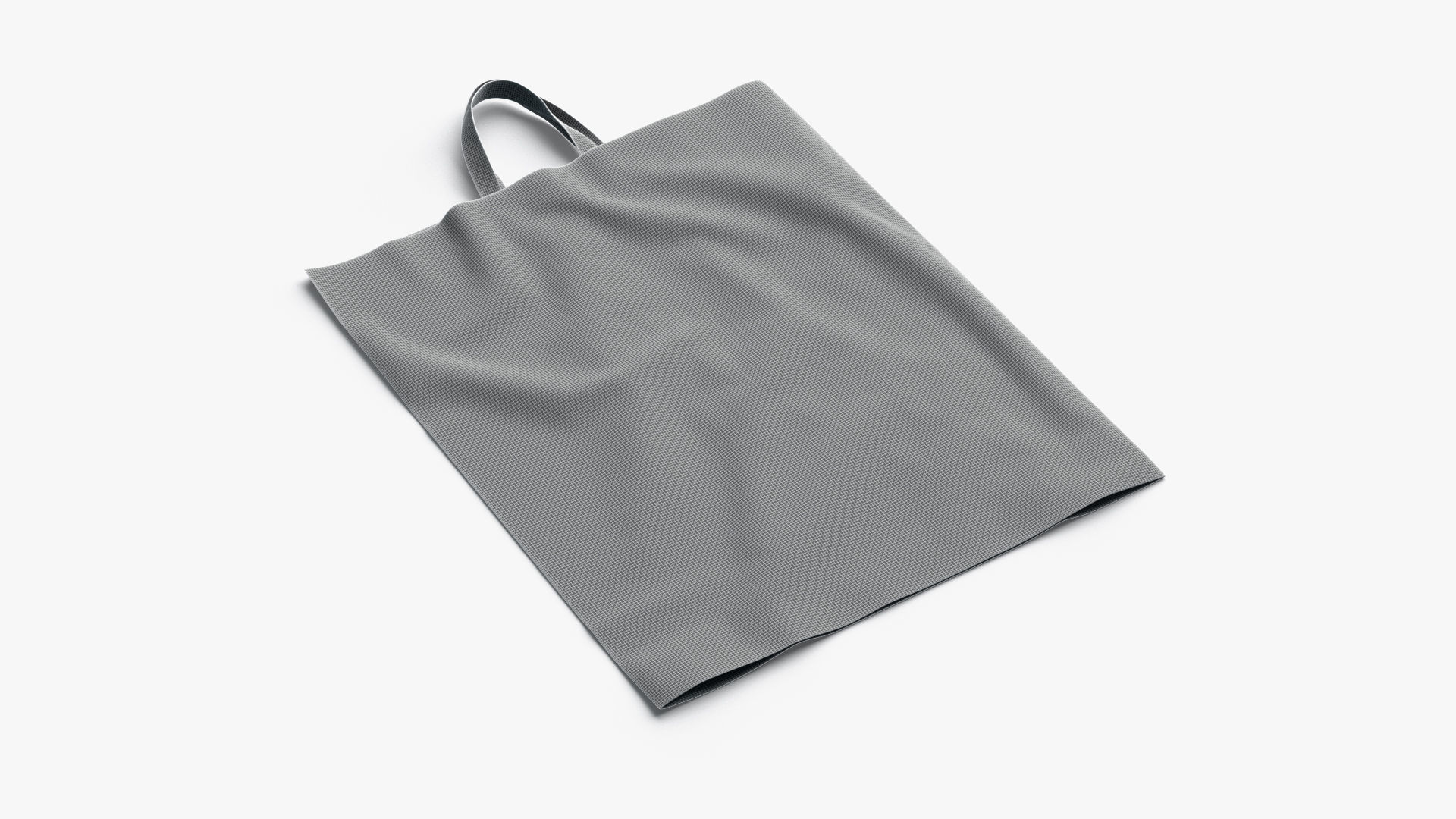 Loop handle plastic bag Low-poly 3D model_8
